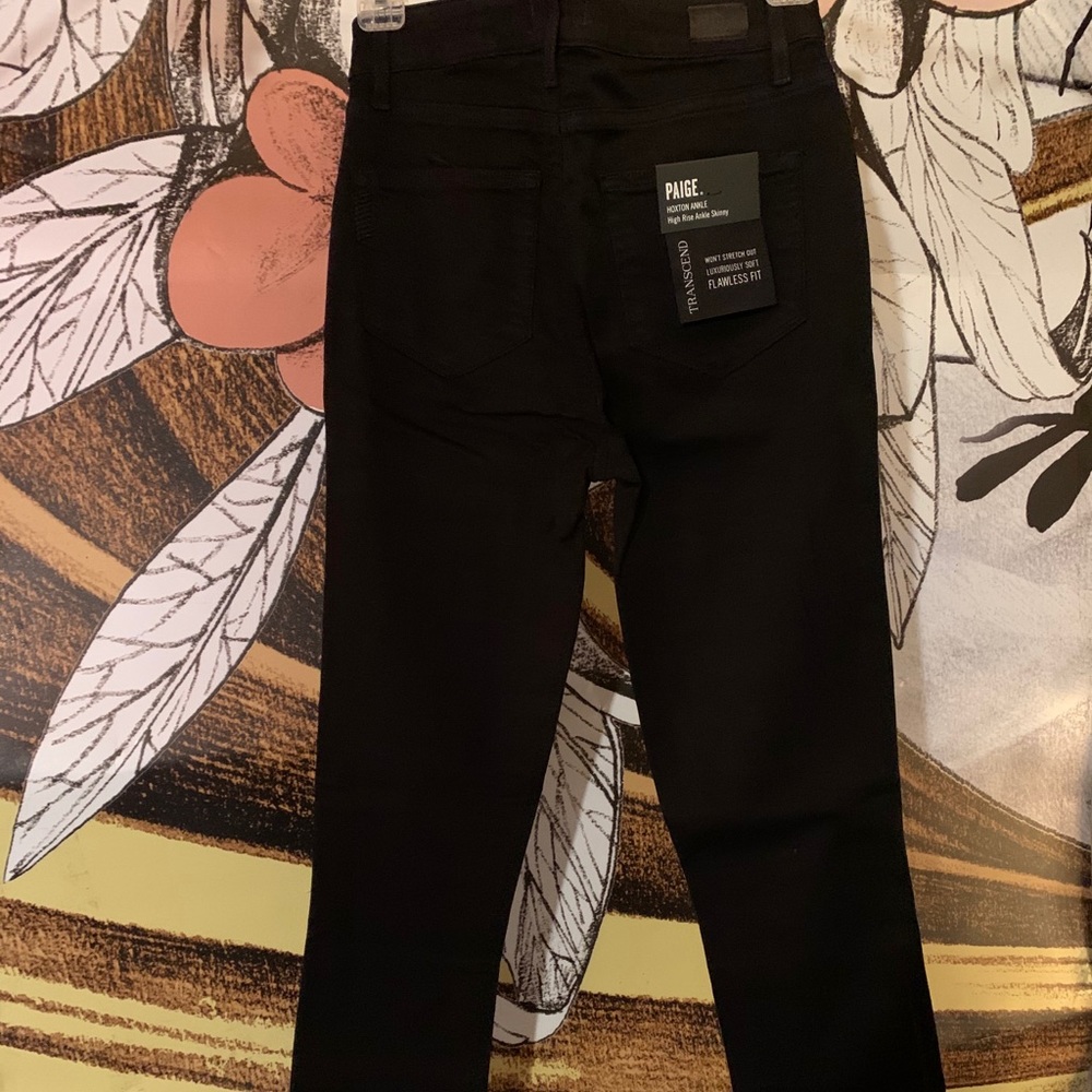 NWT PAIGE High Rise, Uneven, Undone Hem, Crop Skinny